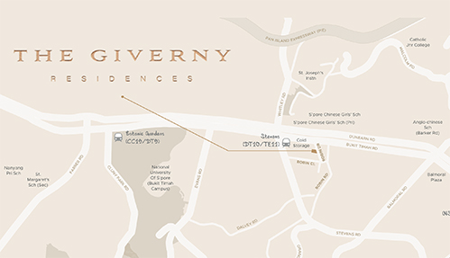 The Giverny Residences Location Map Thumbnail